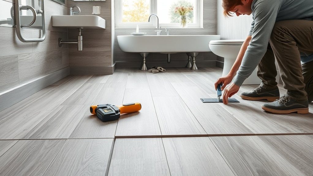 Bathroom Flooring Installation in Mayfair