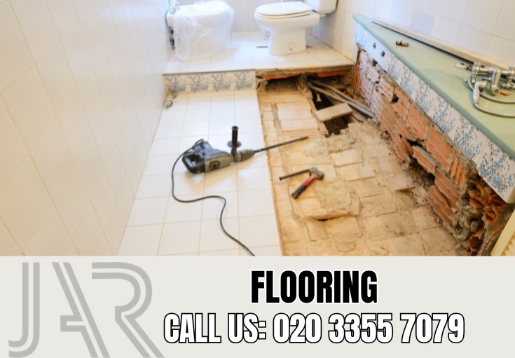 Bathroom Flooring Installation by Mayfair Bathroom Fitters
